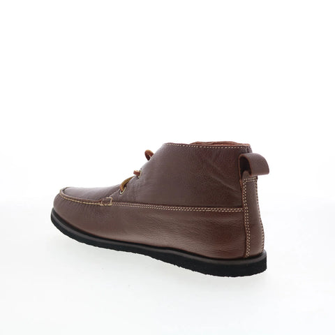 T.B. Phelps TBP40 Mens Brown Leather Lace Up Chukkas Boots