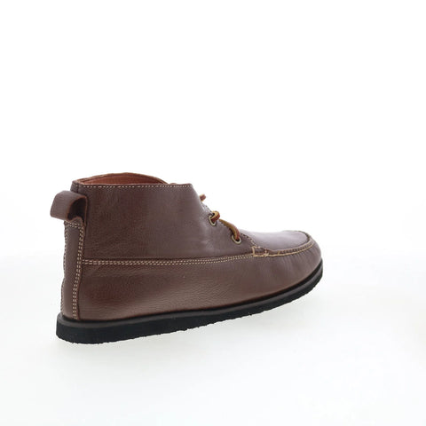T.B. Phelps TBP40 Mens Brown Leather Lace Up Chukkas Boots