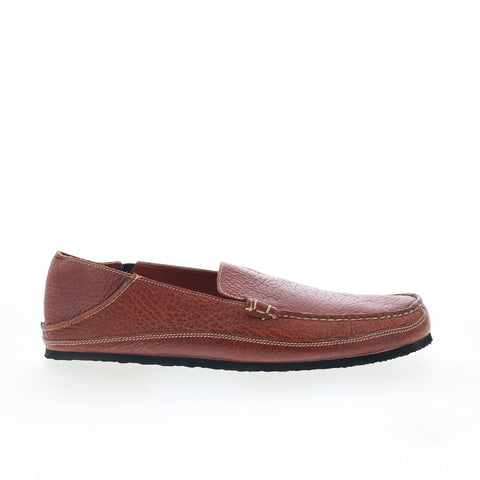 T.B. Phelps TBP41 Mens Brown Leather Slip On Loafers & Slip Ons Casual Shoes 