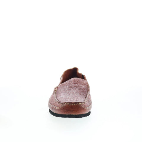T.B. Phelps TBP41 Mens Brown Leather Slip On Loafers & Slip Ons Casual Shoes 