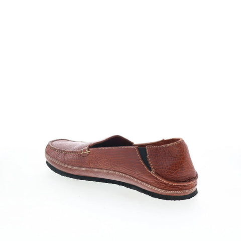 T.B. Phelps TBP41 Mens Brown Leather Slip On Loafers & Slip Ons Casual Shoes 
