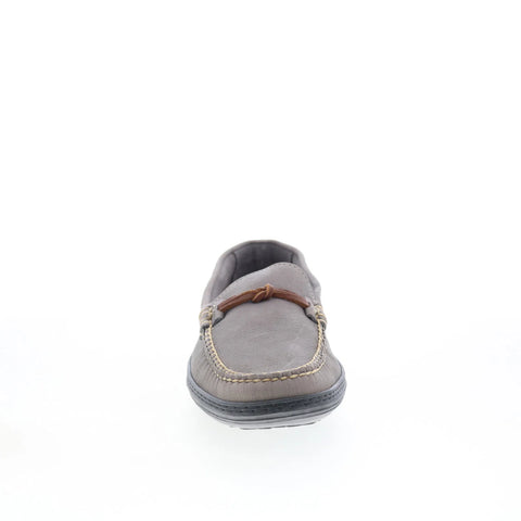 T.B. Phelps TBP42 Mens Gray Leather Slip On Loafers & Slip Ons Casual Shoes 