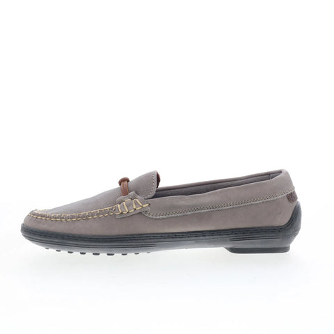 T.B. Phelps TBP42 Mens Gray Leather Slip On Loafers & Slip Ons Casual Shoes 