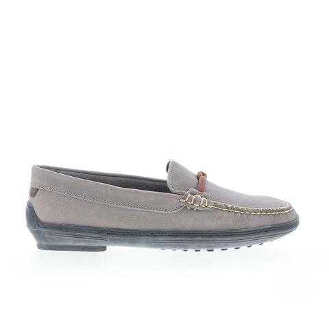T.B. Phelps TBP44 Mens Gray Leather Slip On Loafers & Slip Ons Casual Shoes 
