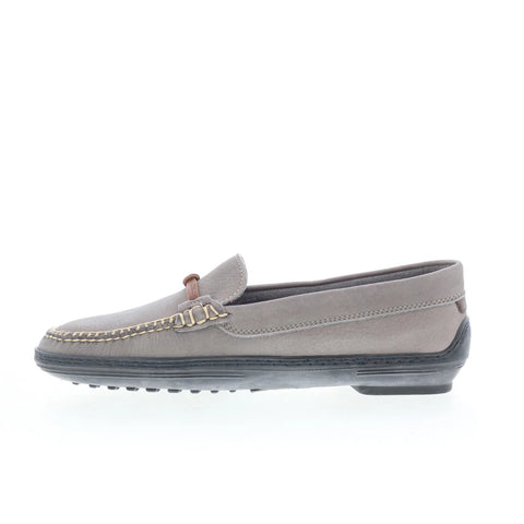 T.B. Phelps TBP44 Mens Gray Leather Slip On Loafers & Slip Ons Casual Shoes 