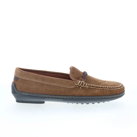 T.B. Phelps TBP45 Mens Brown Suede Slip On Loafers & Slip Ons Casual Shoes 
