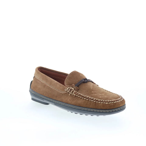 T.B. Phelps TBP45 Mens Brown Suede Slip On Loafers & Slip Ons Casual Shoes 