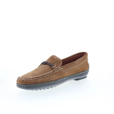 T.B. Phelps TBP45 Mens Brown Suede Slip On Loafers & Slip Ons Casual Shoes 