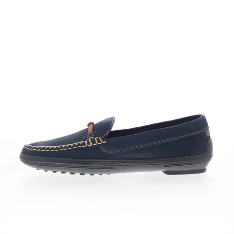 T.B. Phelps TBP48 Mens Blue Leather Slip On Loafers & Slip Ons Casual Shoes 