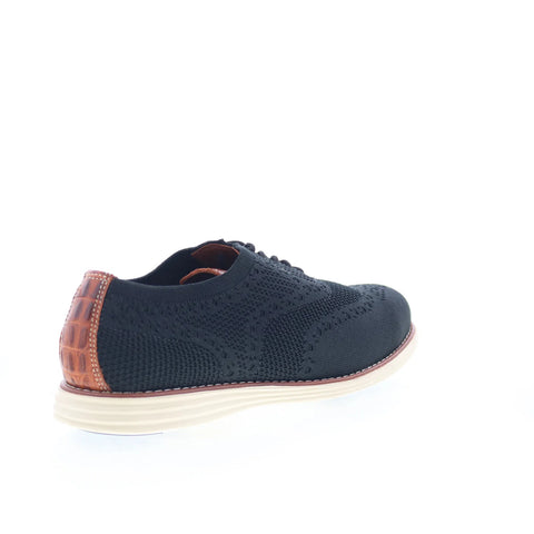 T.B. Phelps TBP49 Mens Black Canvas Lace Up Lifestyle Sneakers Shoes 