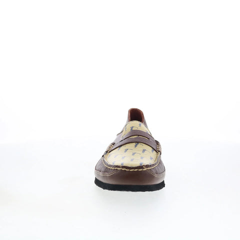 T.B. Phelps TBP50 Mens Brown Leather Slip On Loafers & Slip Ons Penny Shoes 