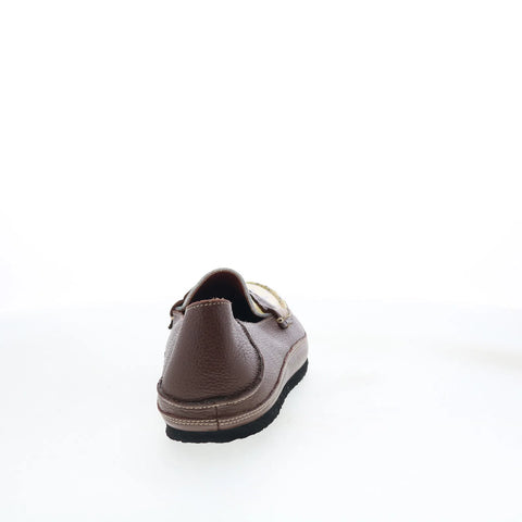 T.B. Phelps TBP50 Mens Brown Leather Slip On Loafers & Slip Ons Penny Shoes 