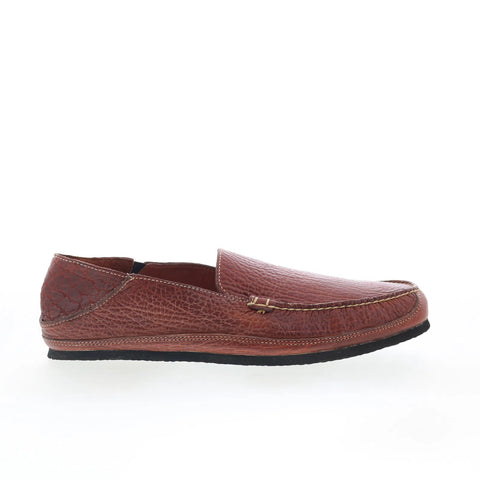 T.B. Phelps TBP52 Mens Brown Leather Loafers & Slip Ons Casual Shoes 