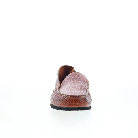 T.B. Phelps TBP52 Mens Brown Leather Loafers & Slip Ons Casual Shoes 