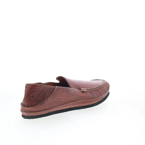 T.B. Phelps TBP52 Mens Brown Leather Loafers & Slip Ons Casual Shoes 