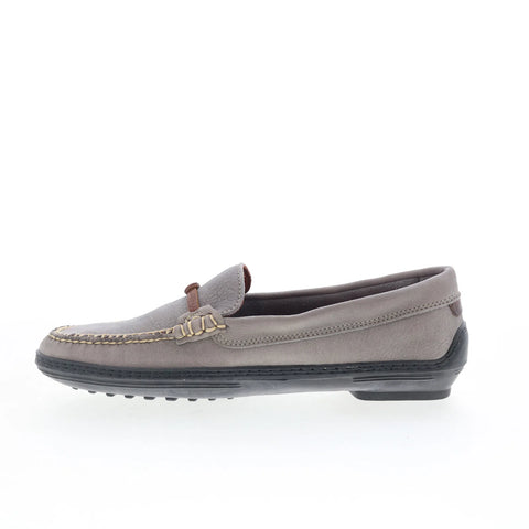 T.B. Phelps TBP54 Mens Gray Leather Slip On Loafers & Slip Ons Casual Shoes 