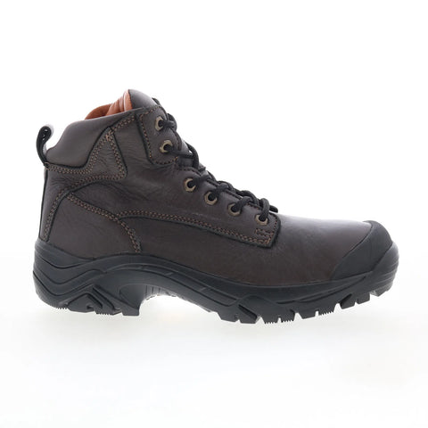 T.B. Phelps TBP9 Steel Toe Mens Brown Leather Lace Up Casual Dress Boots