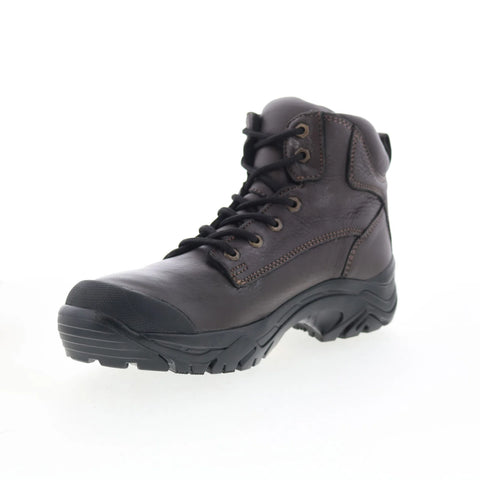 T.B. Phelps TBP9 Steel Toe Mens Brown Leather Lace Up Casual Dress Boots