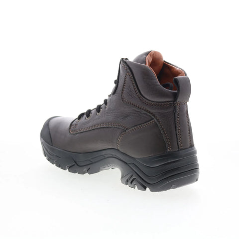 T.B. Phelps TBP9 Steel Toe Mens Brown Leather Lace Up Casual Dress Boots