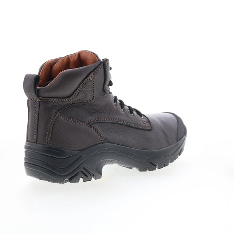 T.B. Phelps TBP9 Steel Toe Mens Brown Leather Lace Up Casual Dress Boots