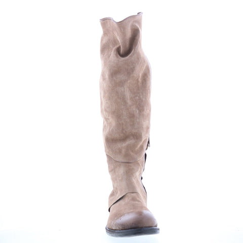 A.S. 98 Teagan Womens Brown Leather Zipper Casual Dress Boots