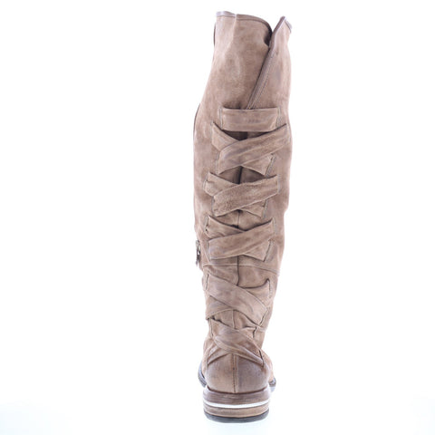 A.S. 98 Teagan Womens Brown Leather Zipper Casual Dress Boots