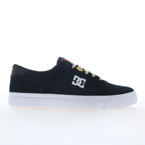 DC Teknic ADYS300763-XKWB Mens Black Leather Skate Inspired Sneakers Shoes