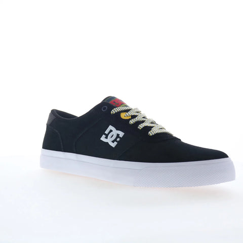 DC Teknic ADYS300763-XKWB Mens Black Leather Skate Inspired Sneakers Shoes