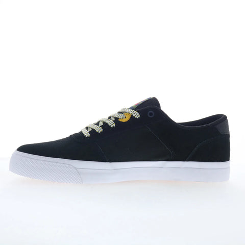 DC Teknic ADYS300763-XKWB Mens Black Leather Skate Inspired Sneakers Shoes
