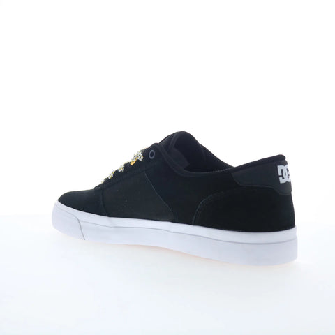 DC Teknic ADYS300763-XKWB Mens Black Leather Skate Inspired Sneakers Shoes