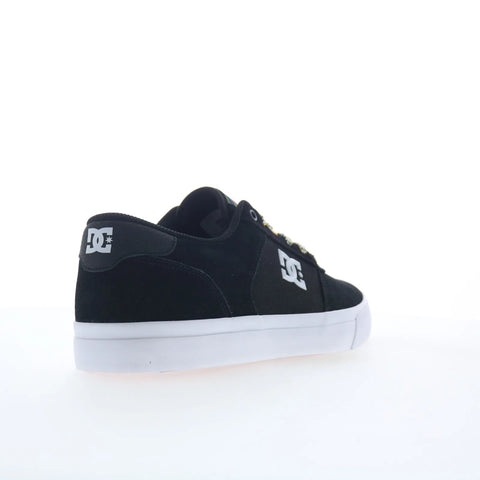DC Teknic ADYS300763-XKWB Mens Black Leather Skate Inspired Sneakers Shoes