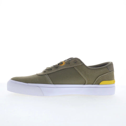 DC Teknic S ADYS300739-ARO Mens Green Suede Skate Inspired Sneakers Shoes
