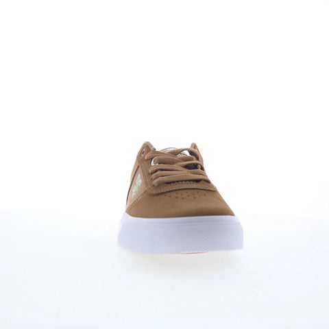 DC Teknic S ADYS300739-BNY Mens Brown Leather Skate Inspired Sneakers Shoes