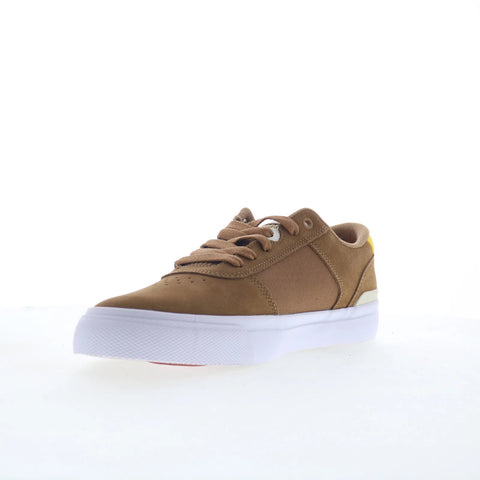 DC Teknic S ADYS300739-BNY Mens Brown Leather Skate Inspired Sneakers Shoes