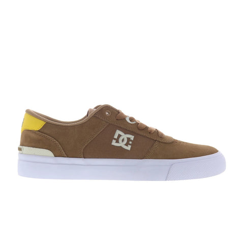 DC Teknic S ADYS300739-BNY Mens Brown Leather Skate Inspired Sneakers Shoes
