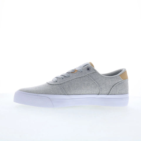 DC Teknic TX SE ADYS300783-LGR Mens Gray Skate Inspired Sneakers Shoes