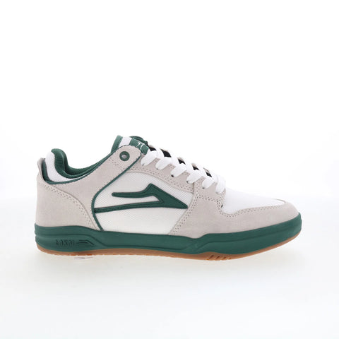 Lakai Telford Elite Mens White Suede Lace Up Skate Inspired Sneakers Shoes