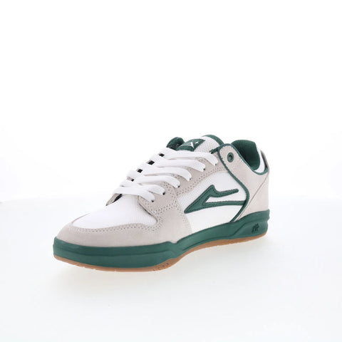 Lakai Telford Elite Mens White Suede Lace Up Skate Inspired Sneakers Shoes