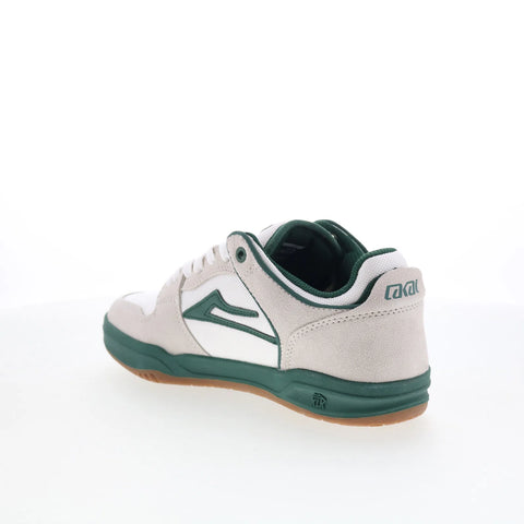 Lakai Telford Elite Mens White Suede Lace Up Skate Inspired Sneakers Shoes