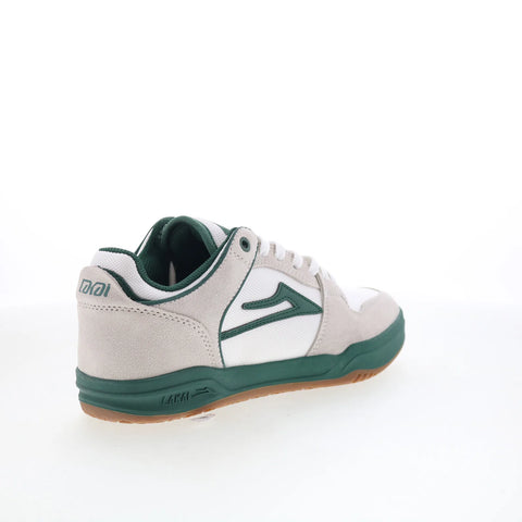 Lakai Telford Elite Mens White Suede Lace Up Skate Inspired Sneakers Shoes