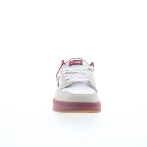 Lakai Telford Elite Mens White Suede Lace Up Skate Inspired Sneakers Shoes