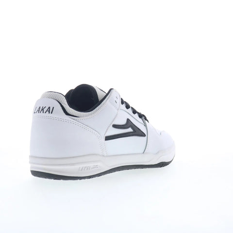 Lakai Telford Low Mens White Leather Lace Up Skate Inspired Sneakers Shoes