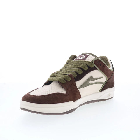 Lakai Telford Low Mens Beige Suede Lace Up Skate Inspired Sneakers Shoes