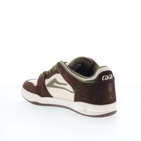 Lakai Telford Low Mens Beige Suede Lace Up Skate Inspired Sneakers Shoes