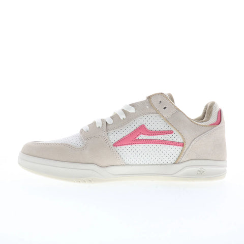 Lakai Telford Low Mens Beige Suede Lace Up Skate Inspired Sneakers Shoes