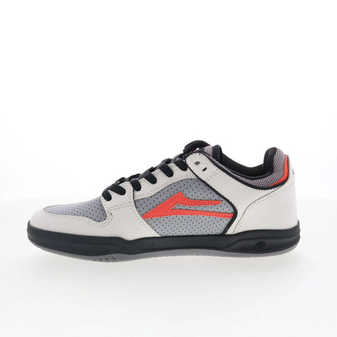 Lakai Telford Low Mens White Suede Lace Up Skate Inspired Sneakers Shoes