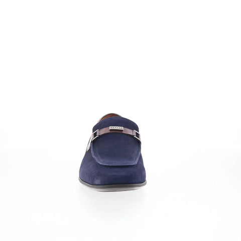 Mezlan Telmo 20992 Mens Blue Suede Loafers & Slip Ons Casual Shoes