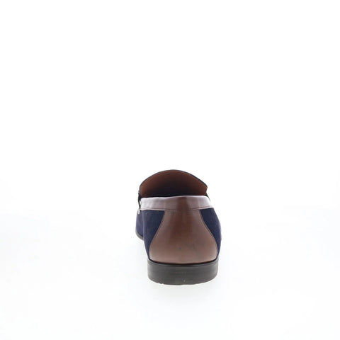 Mezlan Telmo 20992 Mens Blue Suede Loafers & Slip Ons Casual Shoes