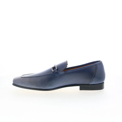 Mezlan Telmo 21100 Mens Blue Leather Loafers & Slip Ons Casual Shoes
