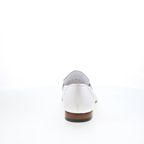 Mezlan Telmo 21552 Mens White Leather Loafers & Slip Ons Casual Shoes